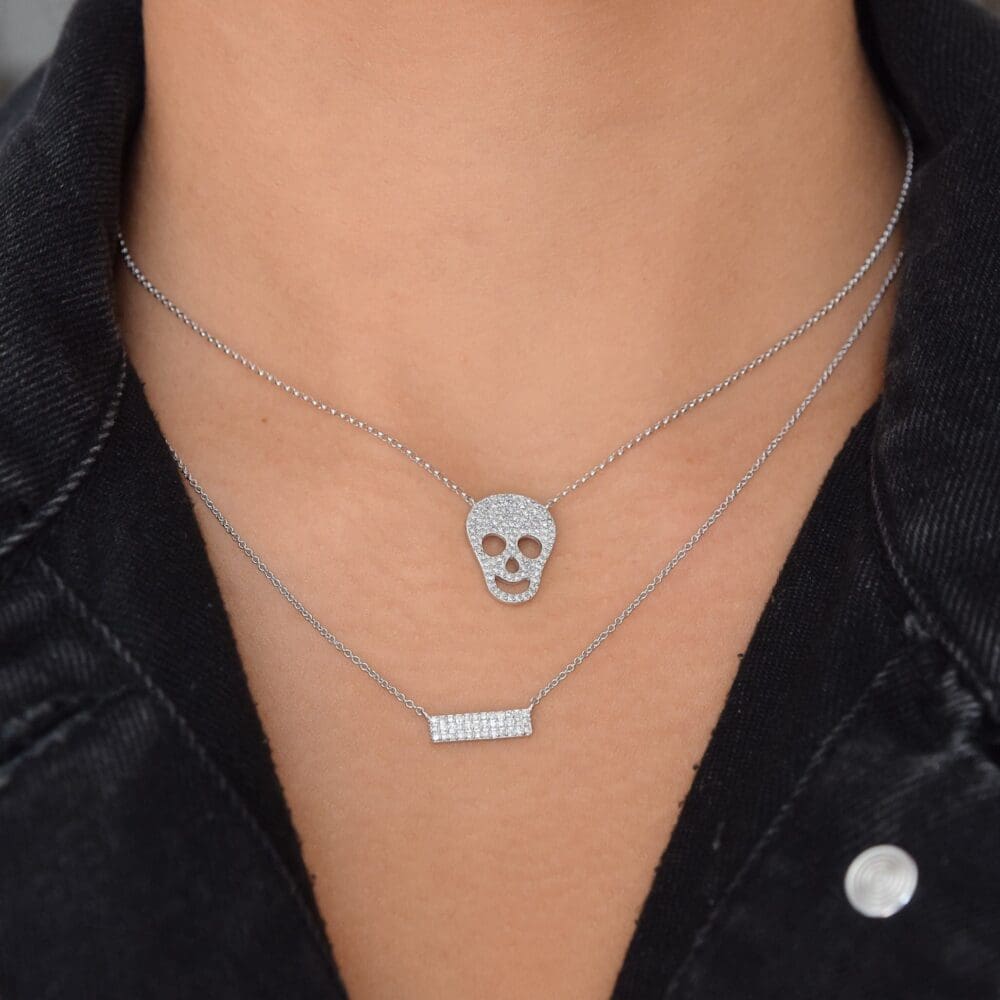 Diamond Skull Necklace