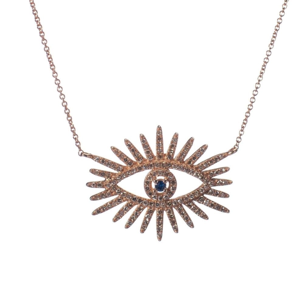 Diamond Eyelash Necklace