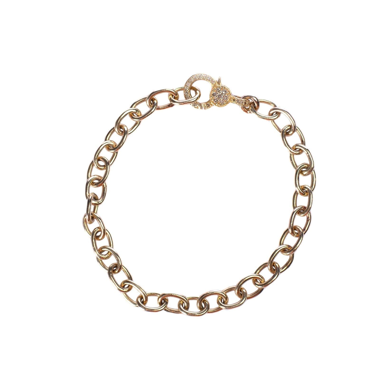 Chain Bracelet with Diamond Clasp | BE LOVED Jewelry