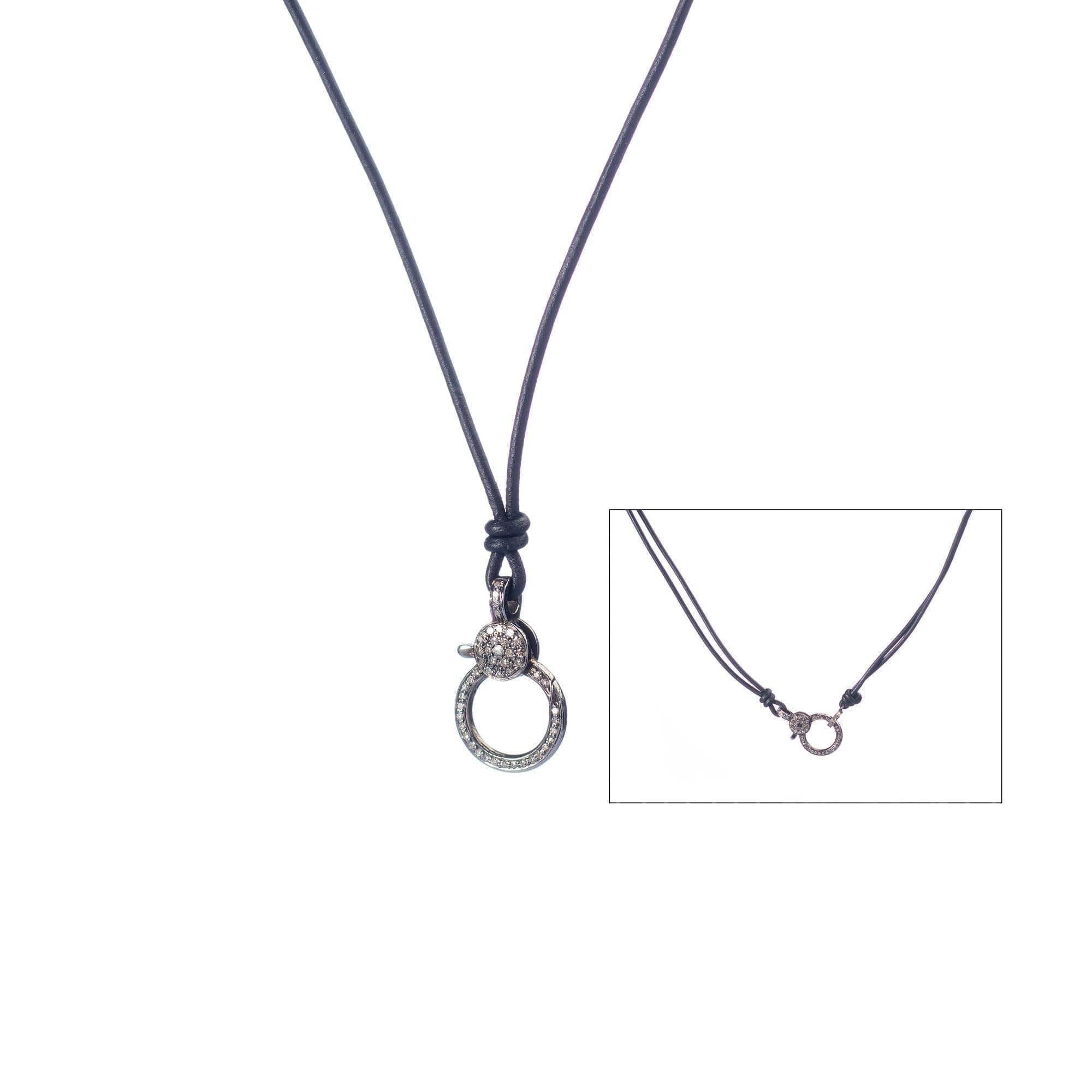 Buy Black Charm Ring Men Necklace @ Best Price 1497
