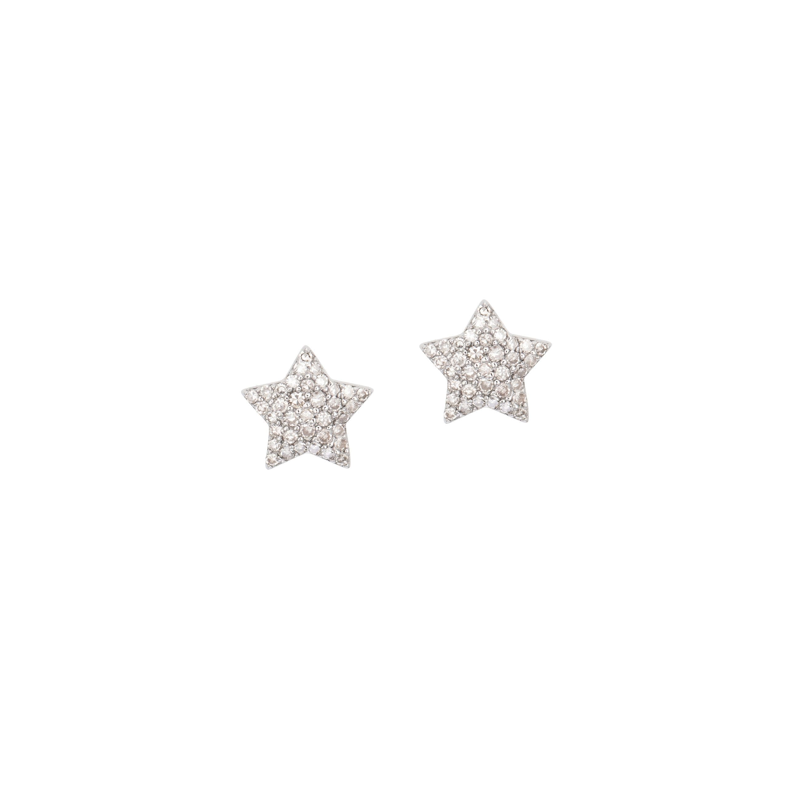 Diamond Chubby Star Studs | BE LOVED Jewelry