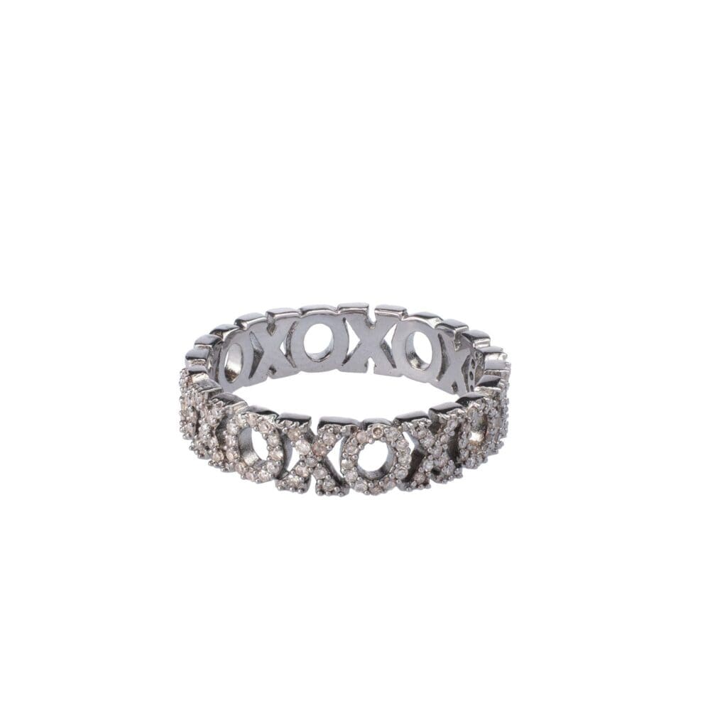 Diamond XOXO Stacking Ring | BE LOVED Jewelry