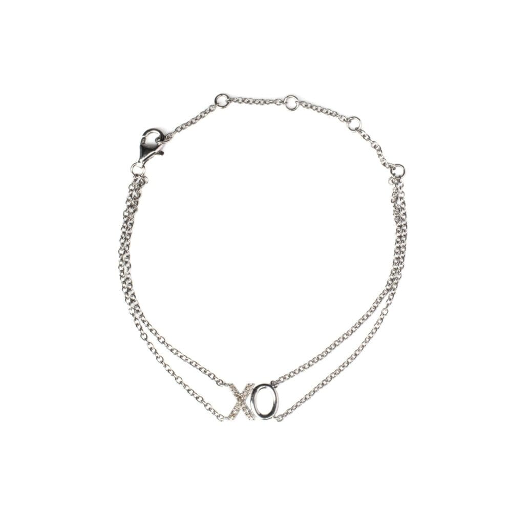 Diamond "XO" Chain Bracelet