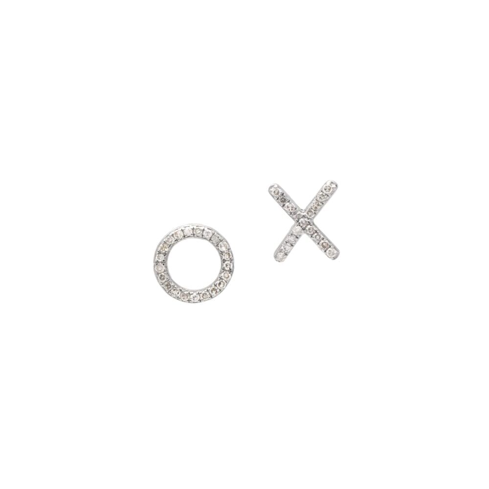 X + O Studs Sterling Silver