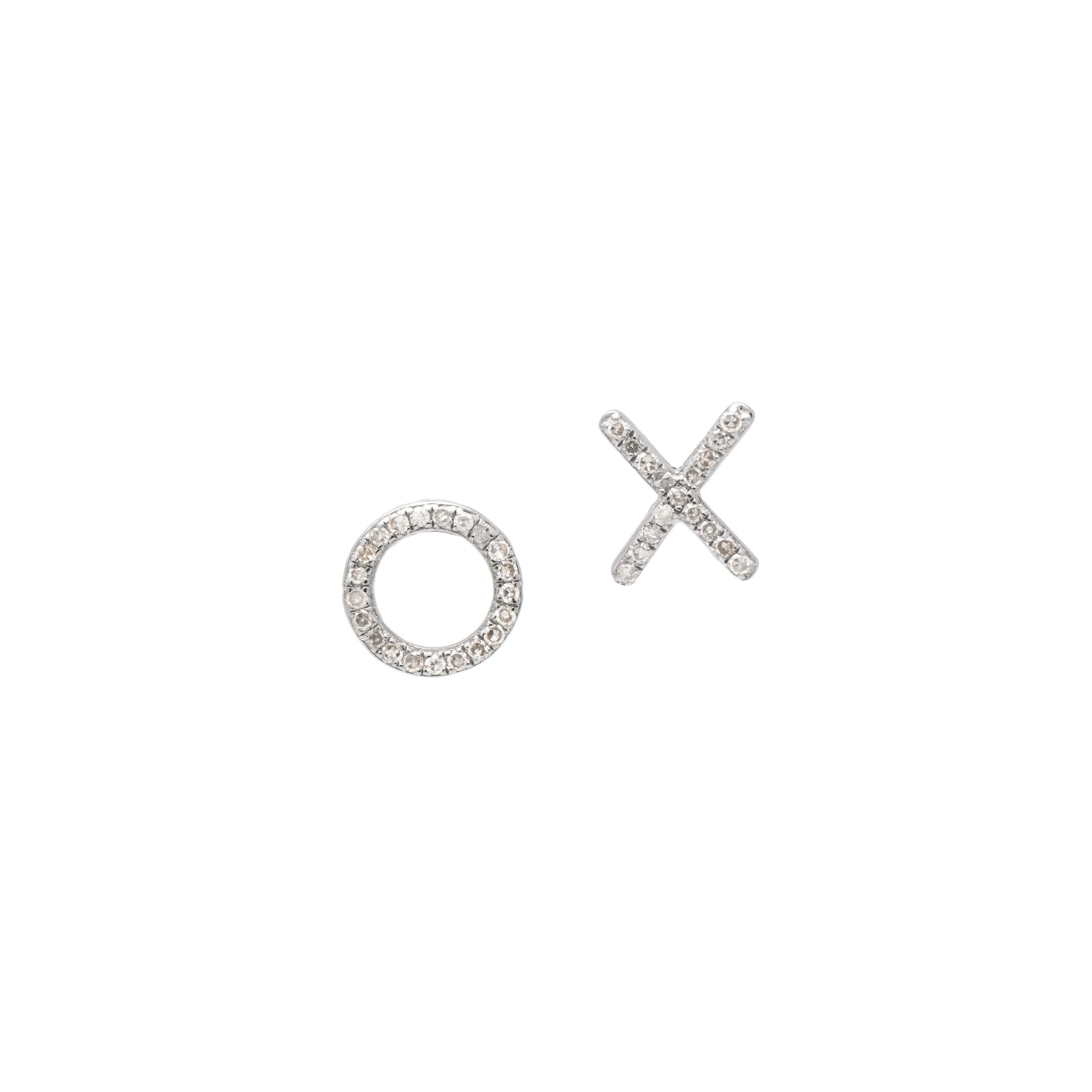 X + O Studs Sterling Silver