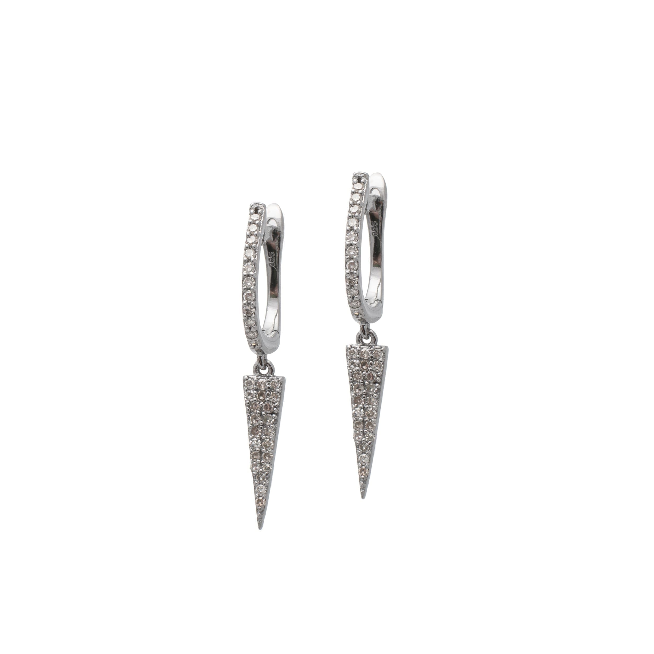 Diamond Dangling Dagger Earrings | BE LOVED Jewelry