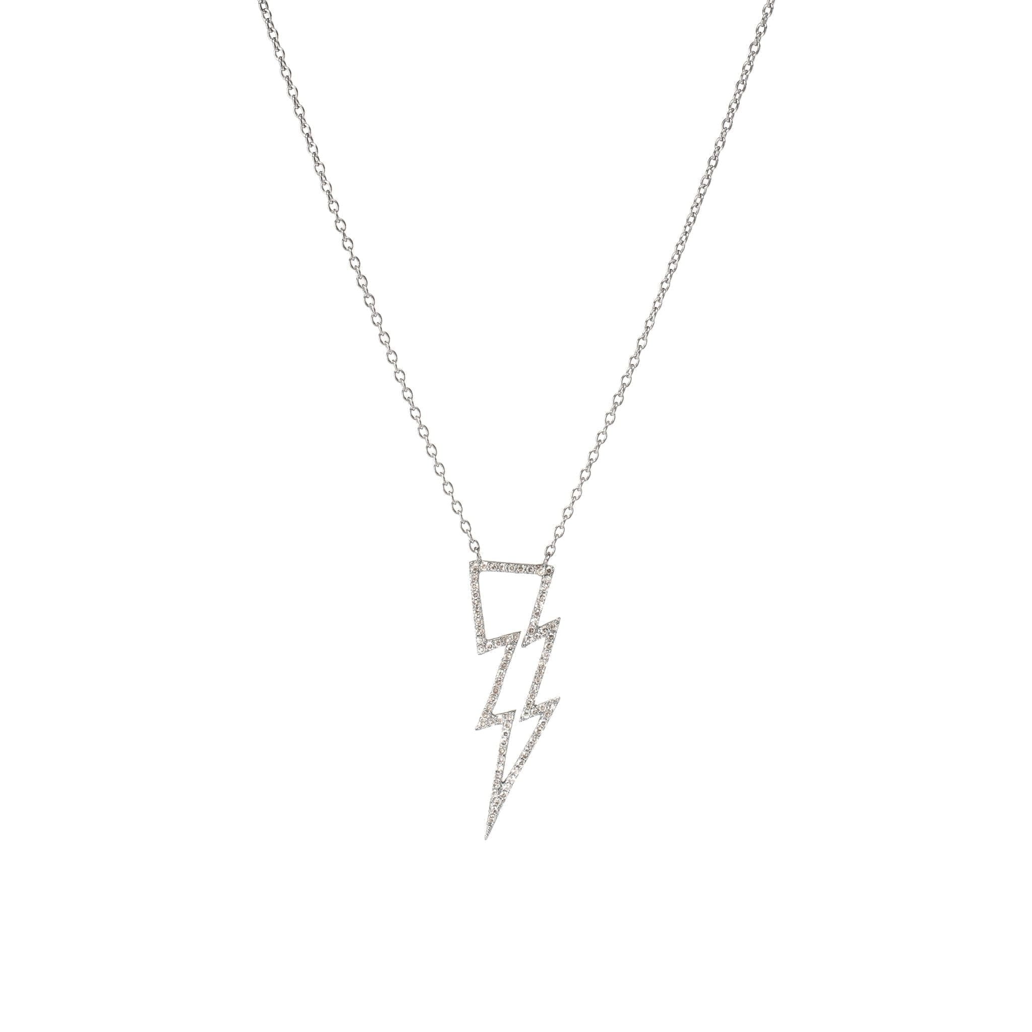 Urban Outfitters Lightning Bolt Pendant Necklace in Metallic for Men | Lyst