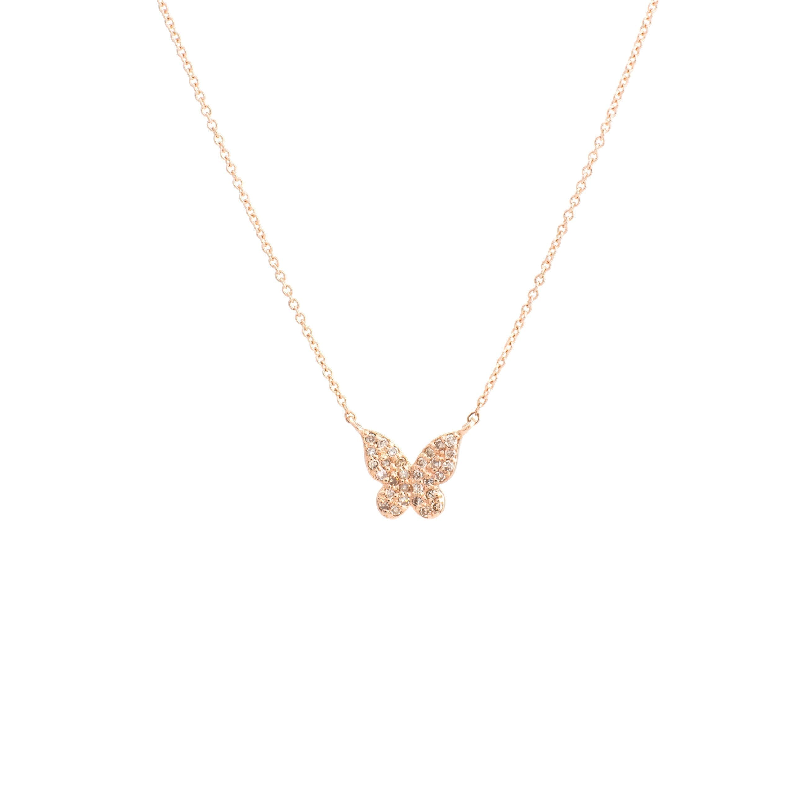 Mini Diamond Butterfly Necklace | BE LOVED Jewelry