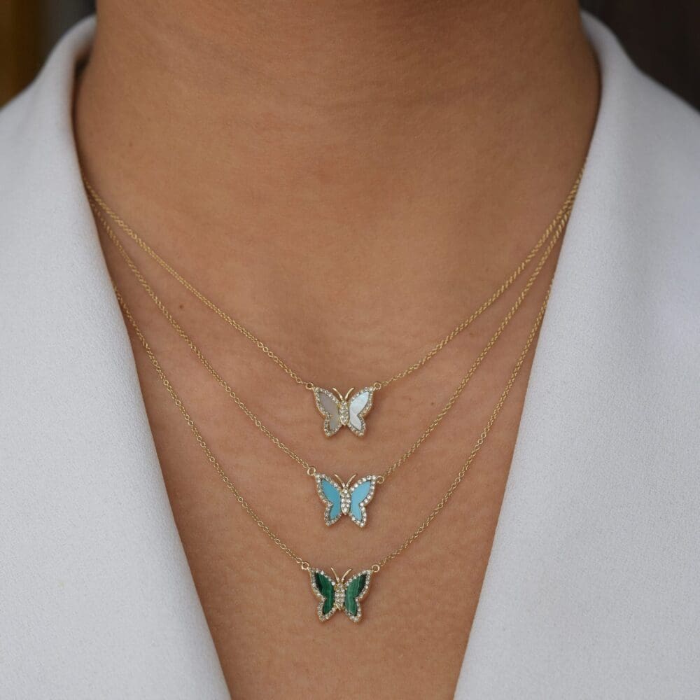 Diamond Mini Butterfly Necklace