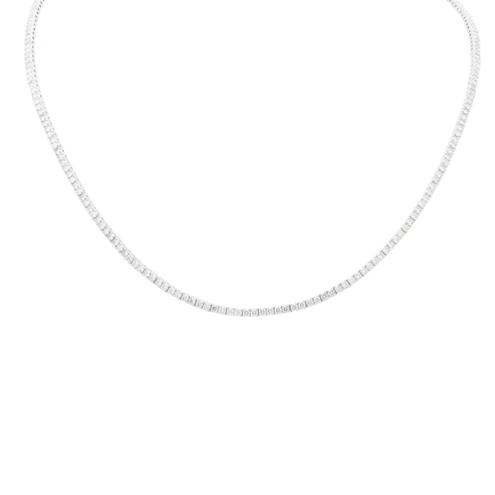 Diamond Tennis Necklace White Gold