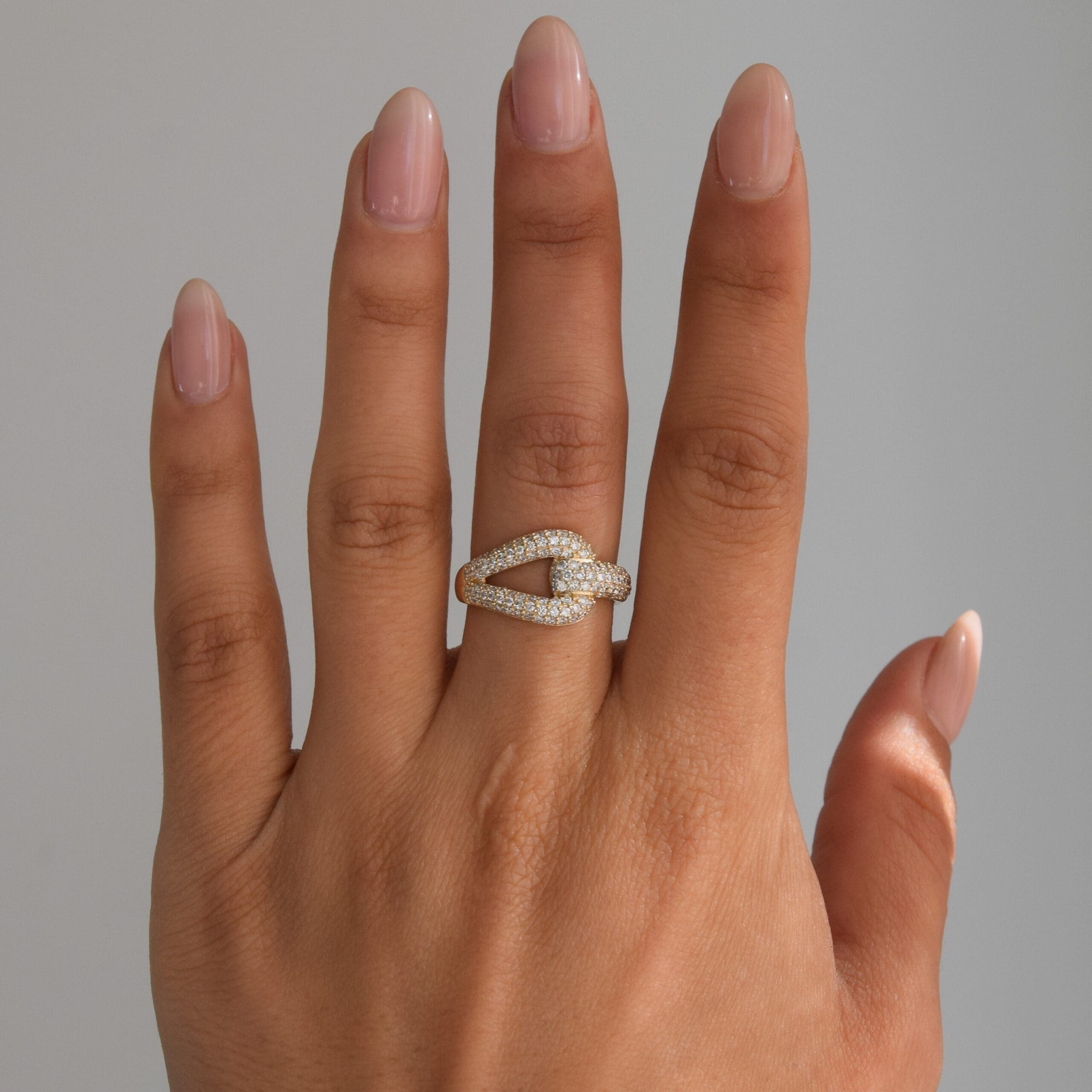 Diamond Gold Knot Ring
