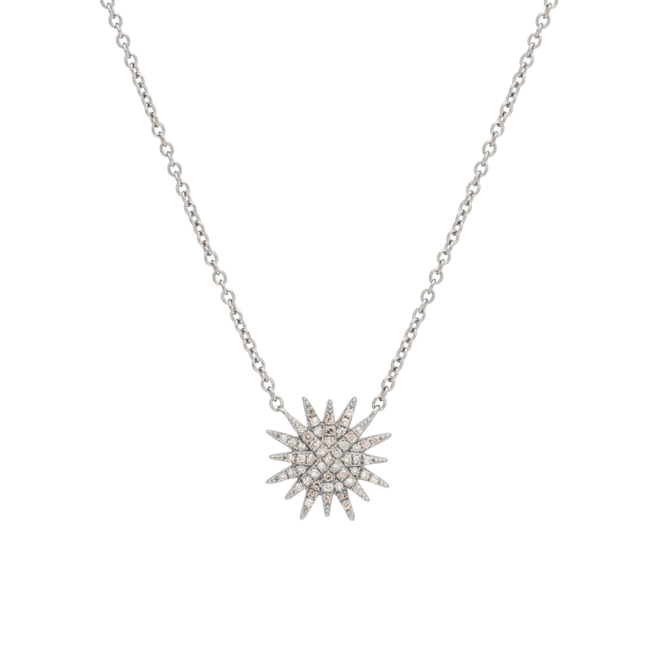 Radiant Sunburst Diamond Necklace | BE LOVED Jewelry